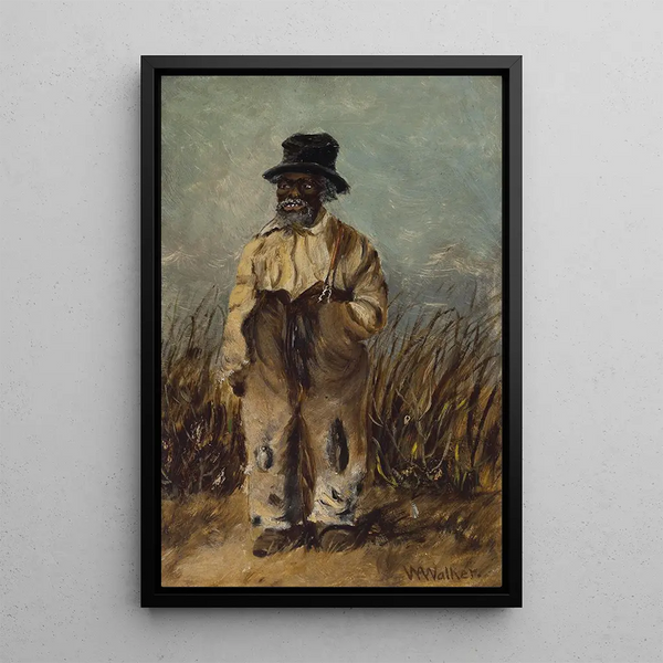 Man with a strap - William Aiken Walker — framed artwork on a wall