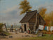 Outside the cabin - William Aiken Walker — artwork view