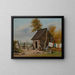 Outside the cabin - William Aiken Walker — framed artwork on a wall