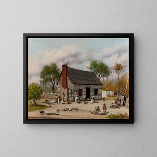 Shareholders of culture in the courtyard - William Aiken Walker — framed artwork on a wall