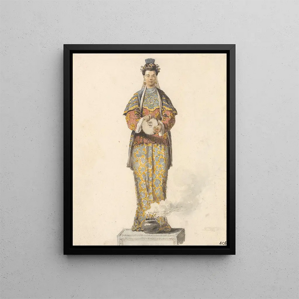 A goddess - William Alexander — framed artwork on a wall