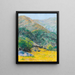 Landscape painting of the lagoon - William Alexander Griffith — framed artwork on a wall