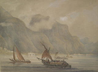 Château de Chillon, lac de Genève - William Alfred Delamotte — artwork view