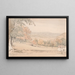 View from Stokenchurch Hill, Buckinghamshire - William Alfred Delamotte — framed artwork on a wall