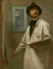 Self-portrait Painting - William Auerbach-Levy — artwork view