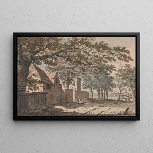 Broom House, Fulham, London - William Augustus Barron — framed artwork on a wall