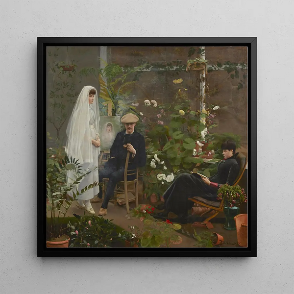 The Portrait - William B Rhodes — framed artwork on a wall