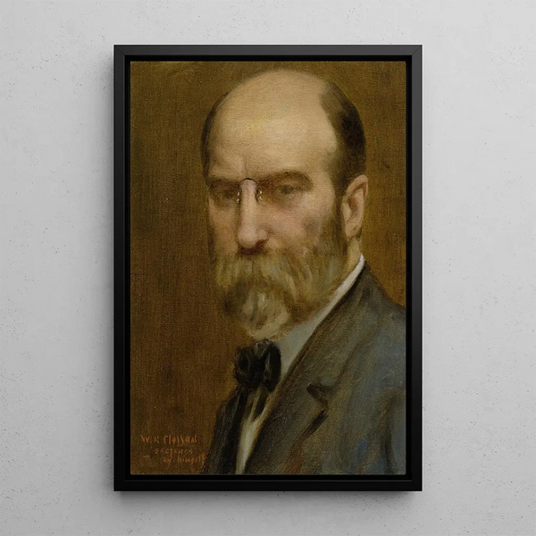 Self-portrait of William Closson - William Baxter Closson — framed artwork on a wall