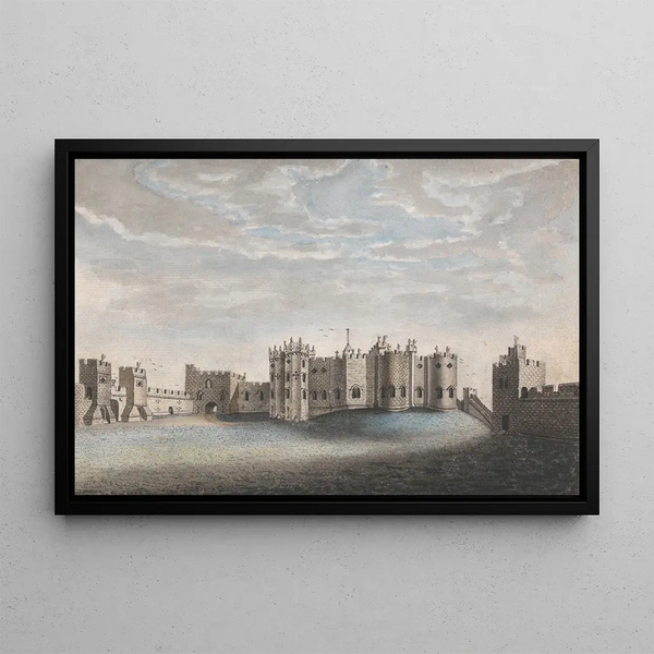 Château d'Alnwick - William Beilby — framed artwork on a wall