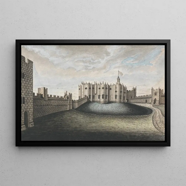 Donjon d'Alnwick - William Beilby — framed artwork on a wall