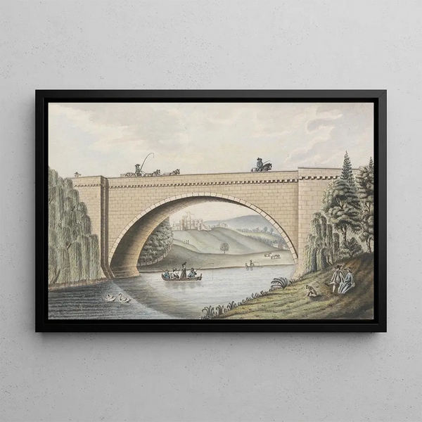 Brick Bridge - William Beilby — framed artwork on a wall