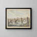 Alnwick Castle Bridge, Northumberland - William Beilby — framed artwork on a wall