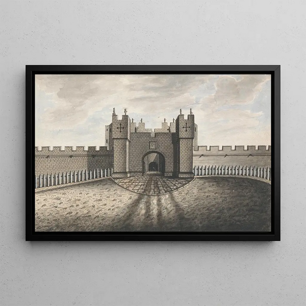 Porte d'Alnwick - William Beilby — framed artwork on a wall