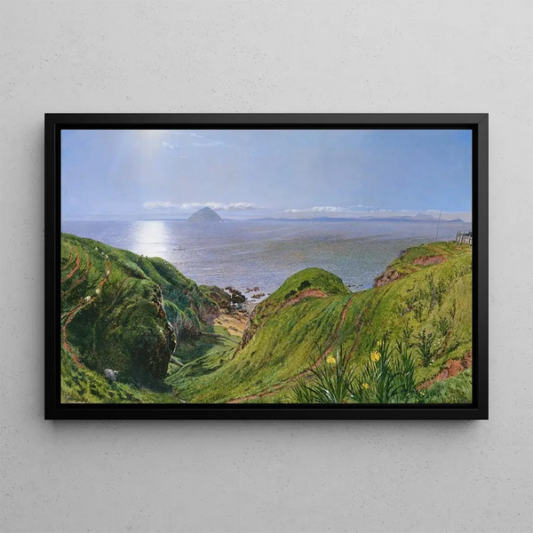 Ailsa Craig - William Bell Scott — framed artwork on a wall