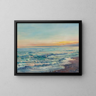 Coastal View Painting - William Blair Bruce — framed artwork on a wall