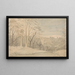 A wooded landscape - William Blake — framed artwork on a wall