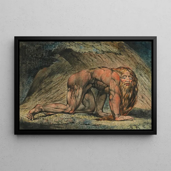 Nabuchodonosor - William Blake — framed artwork on a wall