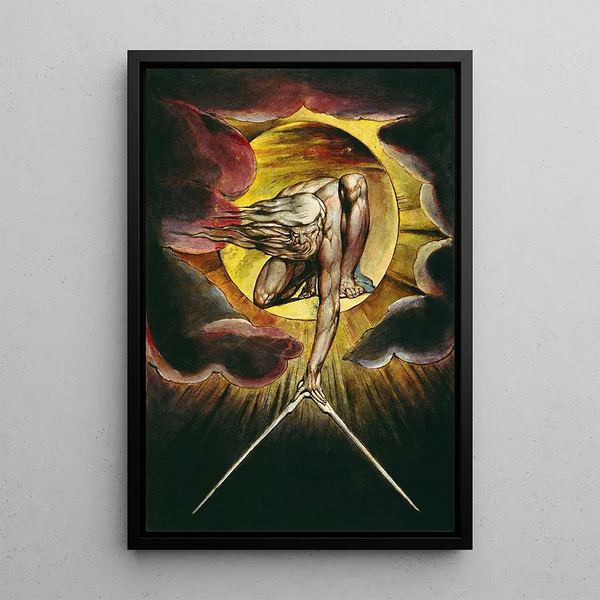 L'Ancien des Jours - William Blake — framed artwork on a wall