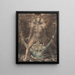 The Great Red Dragon and the Beast of the Sea - William Blake — framed artwork on a wall