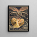 The Great Red Dragon and the Woman Clothed with the Sun - William Blake — framed artwork on a wall