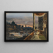 Illuminations on the Arno River during the San Giovanni festival Florence - William Blundell Spence — framed artwork on a wall