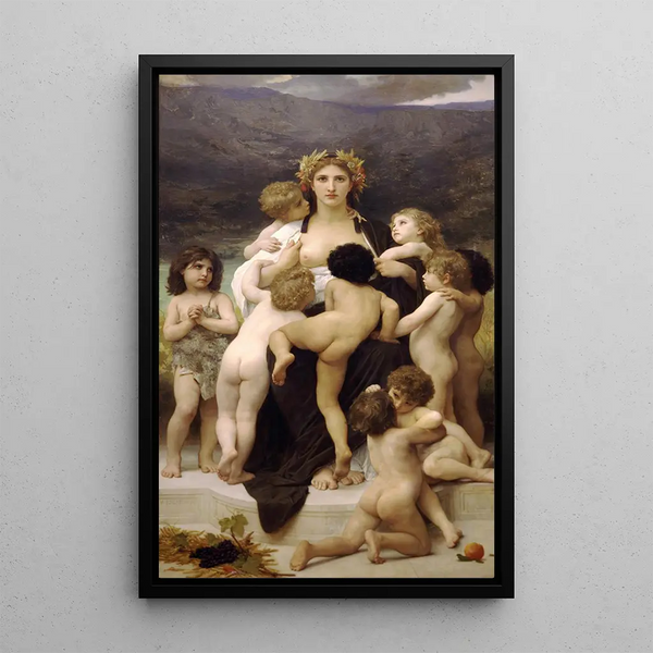 Alma Parens Painting - William Bouguereau — framed artwork on a wall