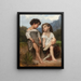 By the Stream - William Bouguereau — framed artwork on a wall