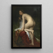 Bathing Woman - William Bouguereau — framed artwork on a wall