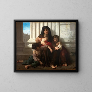 Charité - William Bouguereau — framed artwork on a wall