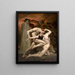Dante et Virgile en enfer - William Bouguereau — framed artwork on a wall