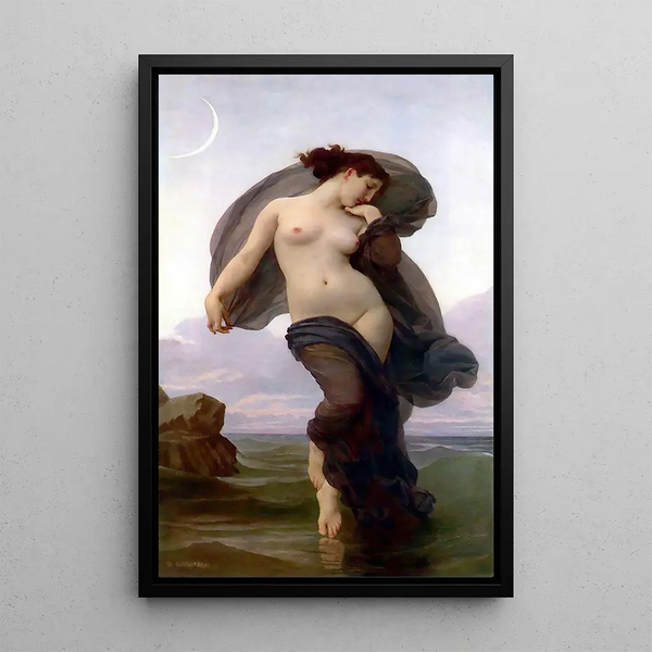 Evening Mood - William Bouguereau — framed artwork on a wall