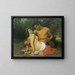 Faune et Bacchante - William Bouguereau — framed artwork on a wall