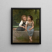Frog Catching - William Bouguereau — framed artwork on a wall
