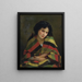 Frileuse Painting - William Bouguereau — framed artwork on a wall