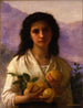 Girl holding lemons - William Bouguereau — artwork view