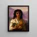Girl holding lemons - William Bouguereau — framed artwork on a wall