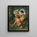 Family Idyll painting - William Bouguereau — framed artwork on a wall