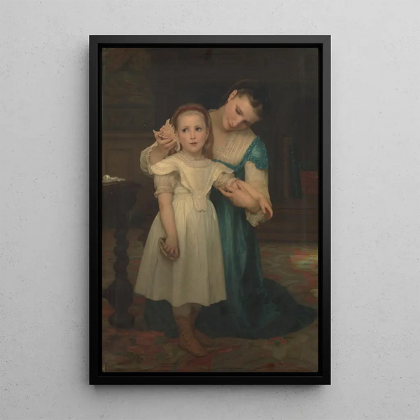 Interior painting - William Bouguereau — framed artwork on a wall