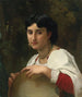 Italian painting with tambourine - William Bouguereau — artwork view