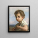 Player of the Flute - William Bouguereau — framed artwork on a wall