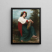 L'Italienne au tambour de basque - William Bouguereau — framed artwork on a wall