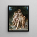 La première discorde Cain and Abel - William Bouguereau — framed artwork on a wall