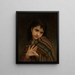 La frileuse - William Bouguereau — framed artwork on a wall