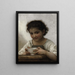 La soupe au lait - William Bouguereau — framed artwork on a wall