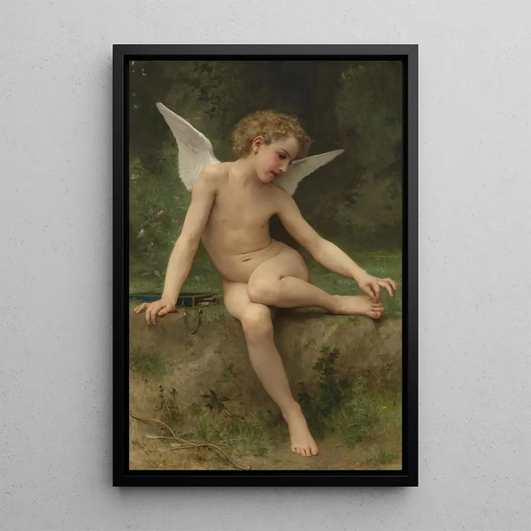 L'Amour l'épine - William Bouguereau — framed artwork on a wall