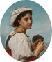 The bouquet of violets - William Bouguereau — artwork view