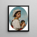 The bouquet of violets - William Bouguereau — framed artwork on a wall