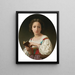 The Book of Hours - William Bouguereau — framed artwork on a wall