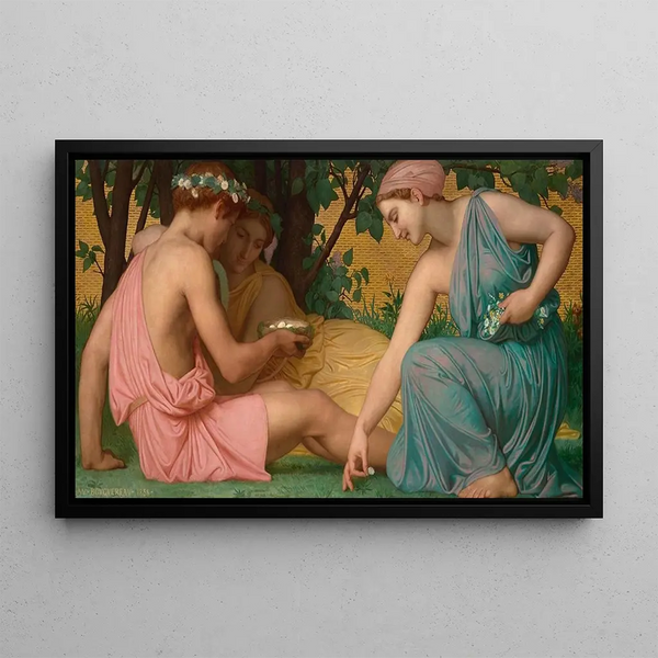 Le Printemps - William Bouguereau — framed artwork on a wall