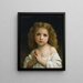 Little Girl - William Bouguereau — framed artwork on a wall